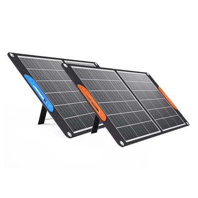 φορητά διπλώνοντας ηλιακά πλαίσια 200W 60W 100W 150W για την υπαίθρια στρατοπέδευση