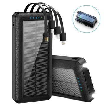 ηλιακός τηλεφωνικός τύπος-γ φορτιστής 10000mAh τράπεζα ηλιακής ενέργειας φορτιστών στρατοπέδευσης φορητή με Kickstand
