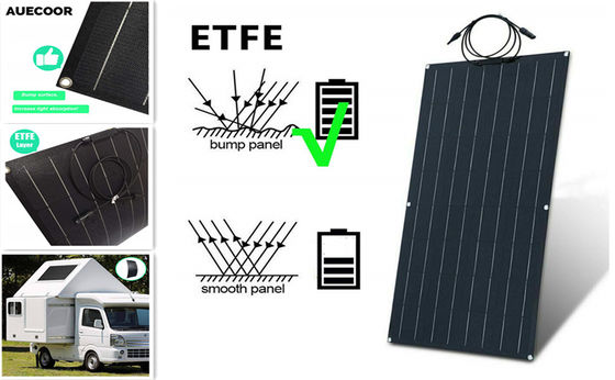 100 Watt στεγανοποιούν την εύκαμπτη Monocrystalline μονο ηλιακή ενότητα ηλιακού πλαισίου για το rv
