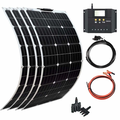 Monocrystalline εύκαμπτο άμορφο ηλιακό πλαίσιο 100W 12V 400W 40A