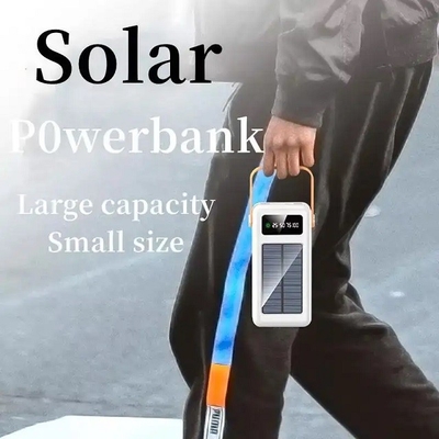 30000mAh 100000mAh 120000Mah ηλιακή τράπεζα ηλιακής ενέργειας καλωδίων φορτιστών αποσπάσιμη με το κορδόνι
