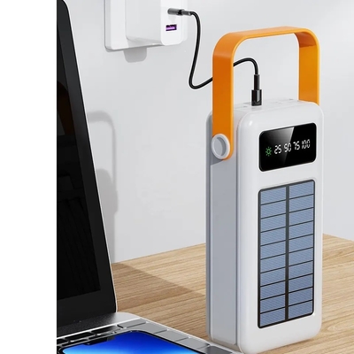 30000mAh 100000mAh 120000Mah ηλιακή τράπεζα ηλιακής ενέργειας καλωδίων φορτιστών αποσπάσιμη με το κορδόνι