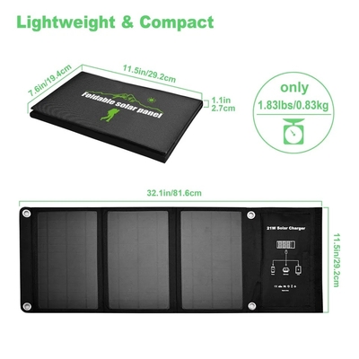 Μίνι πτυσσόμενο ηλιακό πλαίσιο 120w για Smartphone/τη κάμερα/την τράπεζα PSP/δύναμης