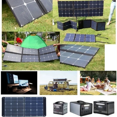 Ελαφρύ αδιάβροχο 100w που διπλώνει τον ηλιακό γενικό φορτιστή ηλιακού πλαισίου για υπαίθριο