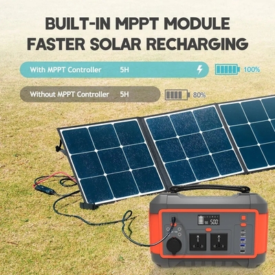 600W USB Γρήγορη φόρτιση Ηλιακή γεννήτρια Φορητή μπαταρία λιθίου Ηλεκτρικό σταθμό