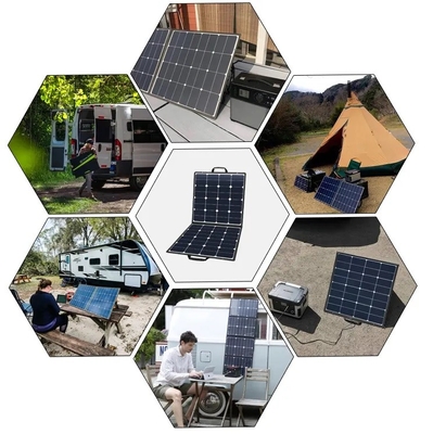 Φορητό ηλιακό πλαίσιο 6 Sunpower πτυσσόμενος φορτιστής δύναμης τσαντών παράδοσης πτυχών ETFE 60W