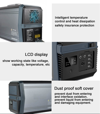 110V 220V ενεργειακή ηλιακή γεννήτρια 1000W τράπεζας σταθμών παραγωγής ηλεκτρικού ρεύματος λι ιονική
