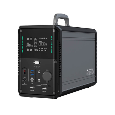 κινητή υπαίθρια ηλιακή γεννήτρια 1500w 1380Wh για που στρατοπεδεύει κατ' οίκον τον ανεφοδιασμό ενέργειας εκτάκτου ανάγκης