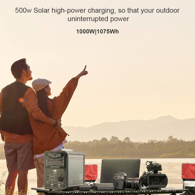 1000W 2000W ηλιακή τροφοδοτημένη μίνι γεννήτρια έκτακτης ανάγκης σταθμών παραγωγής ηλεκτρικού ρεύματος λι ιονική για υπαίθριο