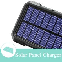 φορτιστής 20000mAh ηλιακών πλαισίων